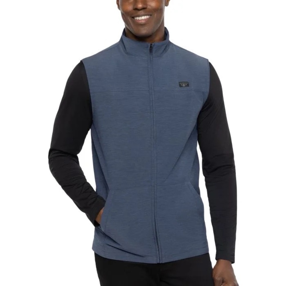 NWT New Travis Mathew Top of the Line Men's Full Zip Vest Small S Golf Active